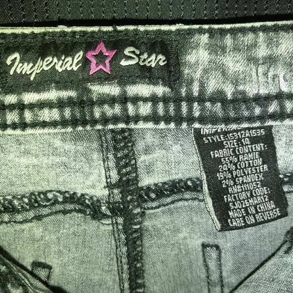Imperial Star Grey Straight Leg Jeans - Picture 3 of 3